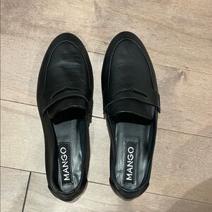 Mango Women’s Classic Black Slip-On Loafers